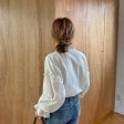 Nouveau Creux Out Vintage Casual Tops Élégants Femmes Chemises