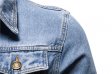 Denim Jacket Men Casual Solid Color Lapel Single Breasted Jacket