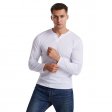 Magliette a maniche lunghe da uomo fitness slim fit moda