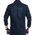 Blazer en denim pour homme Veste en coton vintage pour homme