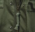 Giacche per uomo Giacca di jeans oversize verde militare Vintage militare