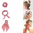 1 pieza bufanda para el cabello Scrunchies gasa puntos bufandas para el cabello cinta Scrunchie