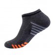 1 paire de chaussettes basses pour hommes chaussettes de sport coussinées de course à pied - gris