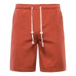 Short de plage en coton et lin pour homme - Rouge