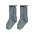 1 Pcs New Fashion Kids Cotton Socks Ruffled Edge Soft - Green